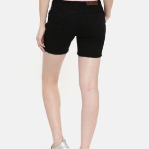 Womens Beautiful Black Denim Hot Shorts