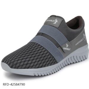 XYMBOLIC Mens Grey Stylish Mesh Shoes