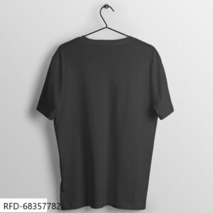 Raven Black Men’s Half Sleeves Round Neck T-shirt