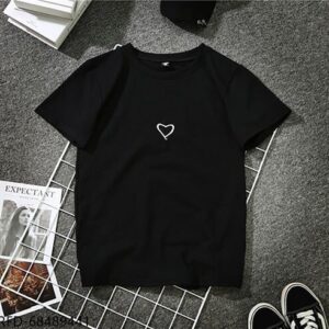 omneto cotton heart printed tshirt