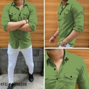 Trendy double pocket shirt for men