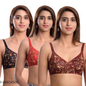 Women’s Padded Bra for Hot looking ( Pack of 3 ) Multicolor