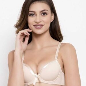 ZQNYCY Skin Color Padded Bra