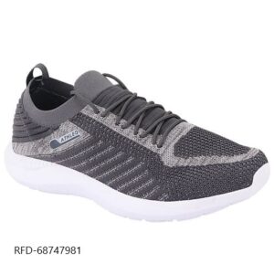 ACTION Athleo Grey Mesh Lace-Up Sports Shoes for Running, Walking, Gym