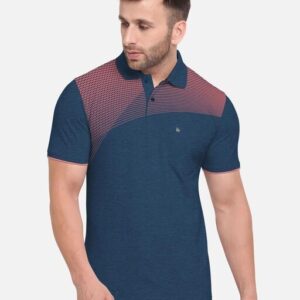 Bullmer Men’s Cotton Printed Polo Neck T-Shirts