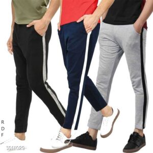 Stylish Cotton Men’s Track Pants Combo (Pack Of 3)