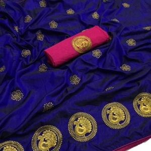 SANA SILK SAREE WITH EMBROIDERED WORK