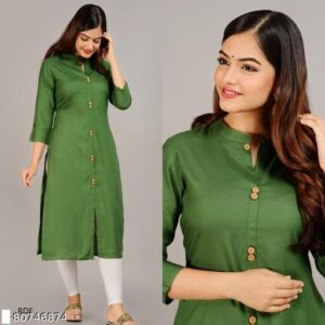 DA-184 LIGHT GREEN Kurtis