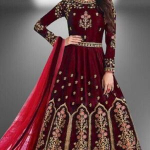 Classy Latest Women Gowns Maroon