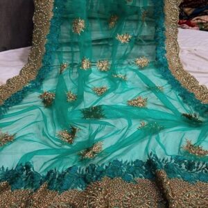 Heavy Work Butterfly net Bridal Sarees