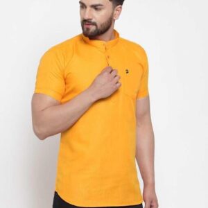 MEN’S ORANGE MODI KURTA