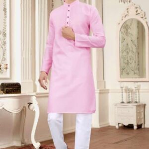 MEN’S KURTA & PYJAMA PINK