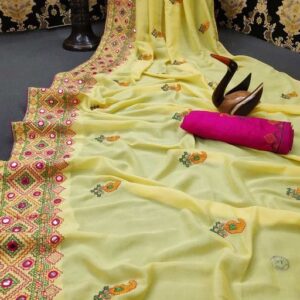 Latest kasmirir designer saree for women