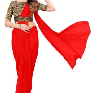 Chiffon Plain Saree