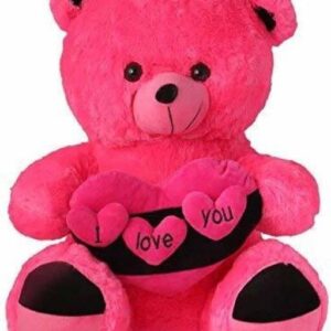 Soft Lovable Hugable I Love You 3 Three Heart Toys For Kids Toys Bithday Gift – 30cm  (Multicolor)