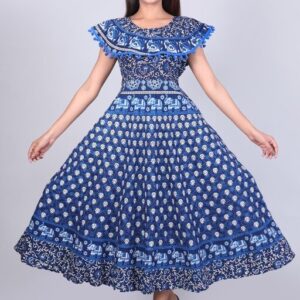 Fashionable Women’s Printed Long Dress