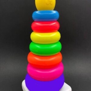 Toys Rainbow Stacking 7 Ring Toys for Baby, Toddlers, Kids