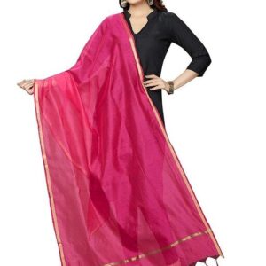 Veshvilla Women’s Plain Silk Dupatta