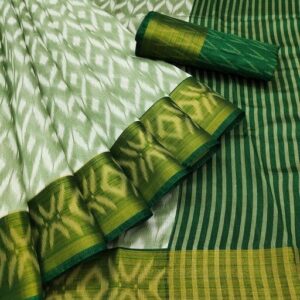 Keshvi Fashion Silk Saree Linen Design Work