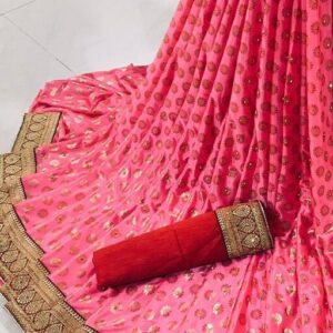 CHAKARI FOIL PRINT BEAUTIFUL SAREE