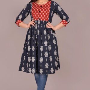 FASINOVA Women Cotton Anarkali Kurta/Kurtis