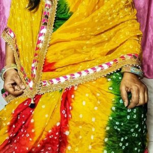 RAJASTHANI RANGREZ BEAUTIFUL BANDHANI SAREES