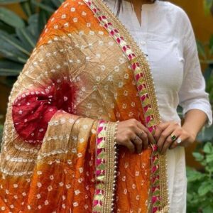 Art Silk Bandhej Dupatta