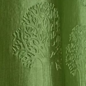 Tree punching Poyester Pack of 2 Printed Curtains for DOOR , WINDOW