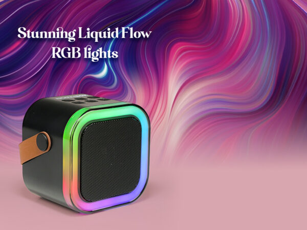 Rechargeable Karaoke Mic with Speaker for Singing | Wireless Mini Portable Bluetooth Speaker with Microphone & LED Lights | Cute Birthday Gift for Kids Musical Toys for Boys, Girls and Adults - Image 3