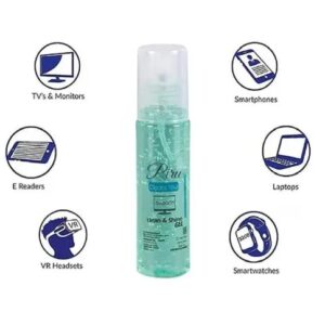 Screen Cleaner Gel 100, Cleaning Spray Clean Led Tv LCD, Laptop, MMobile, Gaming Tablet, Camera, with Microfibre Cloth, Pack of 2x100ml, Screen cleaning gel