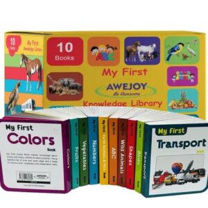 AWEJOY My First Knowledge Library Box set of 10 Board Books for Kids, Preschool Kids Book, Children growth and development book Board book – 30 September 2023