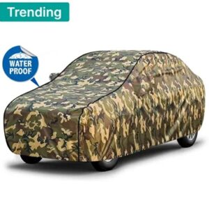 Waterproof Car Cover For Hyundai Santro with Triple Stitched Fully Elastic Body Protection Car Cover for Hyundai Santro Xing Waterproof UV Protection & Dust Proof Full Tested Premium Fabric with Mirror Pockets Santro Xing Car Cover Sun Protection Santro Car Cover Waterproof