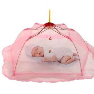 TWINKLE DOUBLE FOLD BABY MOSQUITO NET EASY TO CARRY Mosquito Net Random Colour