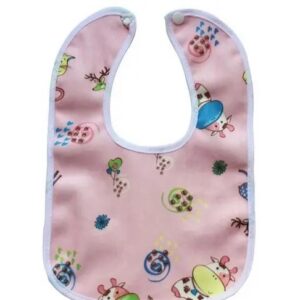 Baby bib set of 5 chit buttoned waterproof