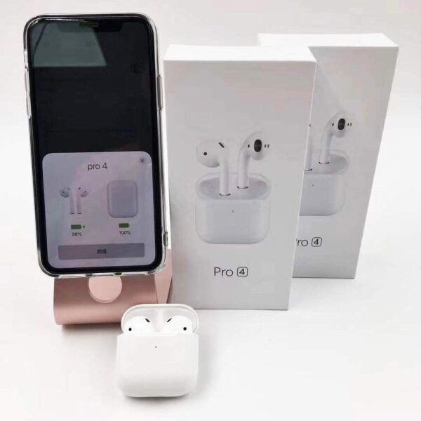 Pro 4 Wireless Earbuds, Bluetooth Headphones, Personalised Spatial Audio, Sweat and Water Resistant, USB-C Charging Case, H2 Chip, Up to 30 Hours of Battery - Image 3