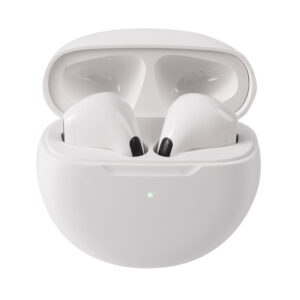 Pro 6 TWS Earphone Wireless Earbud Gaming Mini Half in Ear Charging Case-X22 Bluetooth Gaming  (White, In the Ear)