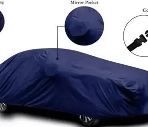 Car Cover For Maruti Suzuki Alto Water proof car cover Dustproof car cover (With Mirror Pockets) (Blue)