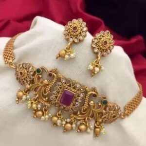 Premium Quality Trending Design Choker Jewellery Set For Women & Girls
