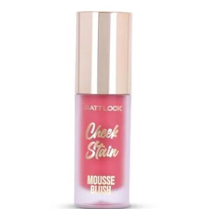 MATTLOOK Cheek Stain Mousse Blush, Vitamin E Long lasting formula Natural Radiant finish Blusher 01 Dream Boat