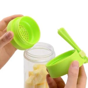 6 Blades Portable USB Electric Blender Juicer Cup Plastic Fruit Juicer Grinder Juice Blender Fruit Juicer Bottle (Sending Assorted Color)