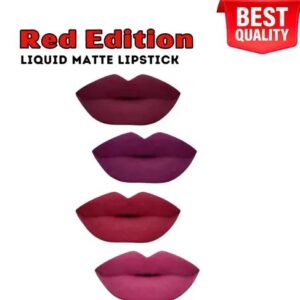 Lipstick Mini Red Edition Liquid Lipstick Psck of 4