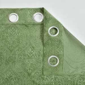 Myra Collection Premium Velvet Embossed Curtain Set of 2 pc