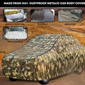 Fully Waterproof Car Cover For Renault Kwid with Mirror Pocket Renault Kwid Car Cover Premium Fabric Premium Quality with Triple Stitched Fully Elastic Surface Body Protection Kwid Car Body Cover, Kwid Car Cover