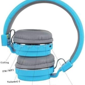 Wireless SH12 Bluetooth Headphones with Microphone, Over-Ear,  PINK and Grey