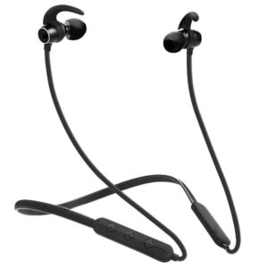 Rockerz 255 Pro+, 60HRS Battery, Fast Charge, IPX7, Dual Pairing, Low Latency, Magnetic Earbuds, Bluetooth Neckband, Wireless with Mic Earphones (Active Black)
