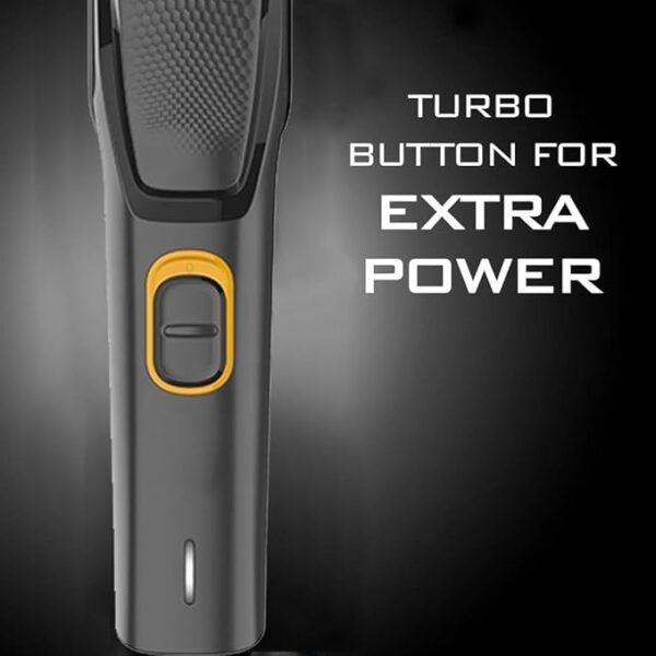 Trimmer Men, Beard Trimmer for Men, Professional Hair Clipper, Cordless Professional Hair Trimmer Titanium coated blade waterproof Trimmer 90 min Runtime 12 Length Settings (Black, Yellow) - Image 5