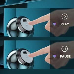 M4 Wireless Portable Bluetooth Mini Speaker Bass Loud Sound HiFi Music 1.25 Inch BT Metal Mini Outdoor Gift Speaker