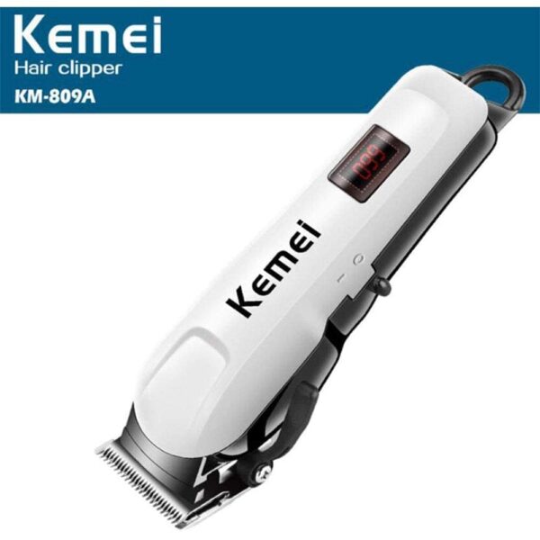 Men's Low Voice Rechargeable Hair Clipper Razor Trimmer [White] | LCD Display & Cordless Electric | Professional Shaver Beard Trimmer | Grooming & Shaving Machine | Haircut Trimmer Cutter - Image 7