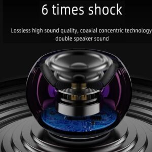 M4 Wireless Portable Bluetooth Mini Speaker Bass Loud Sound HiFi Music 1.25 Inch BT Metal Mini Outdoor Gift Speaker