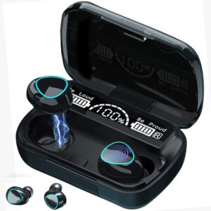 M10 Wireless Earbuds Bluetooth 5.1 TWS Earphones Full Touch Control Headphones Built-in Microphone Immersive Sound Quality Ensure Fast Stable & Auto Connection Smart LED Headset Sports Bud
